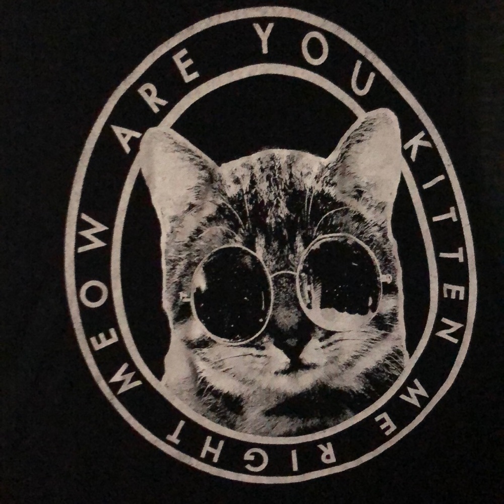 Black Tank Top “ARE YOU KITTEN ME RIGHT MEOW”